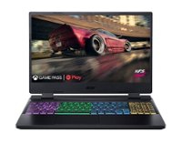 Acer - Nitro5 15.6"Gaming Laptop 2560 x 1440 QHD-FreeSyncPremium-Ryzen7 6800H-NVIDIA GeForce RTX 3070 Ti with 16GB DDR5-1TB SSD - Black - Front_Zoom
