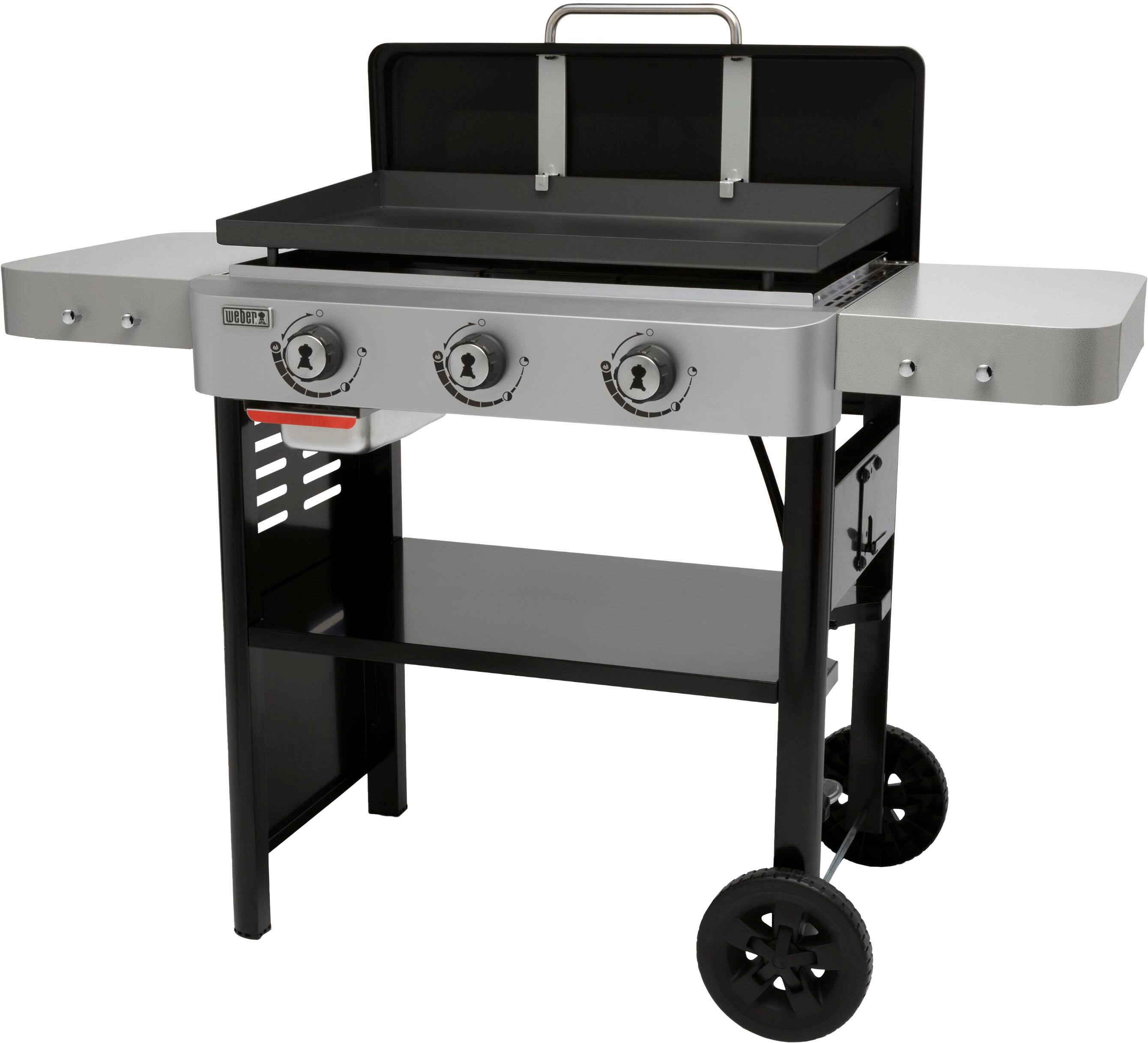 Alt View 14. Weber - 28" Outdoor Gas Griddle - Black.