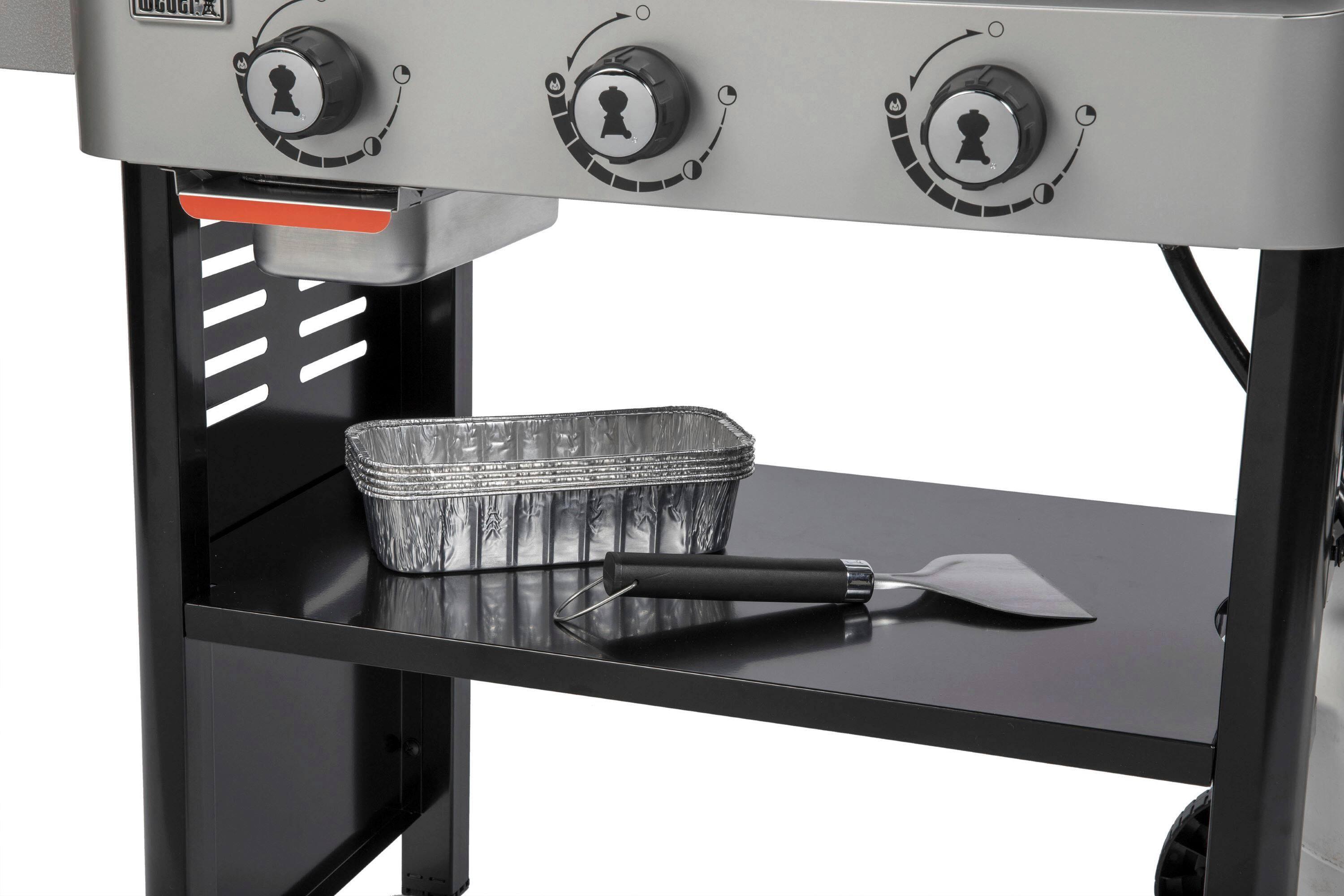 Alt View 20. Weber - 28" Outdoor Gas Griddle - Black.