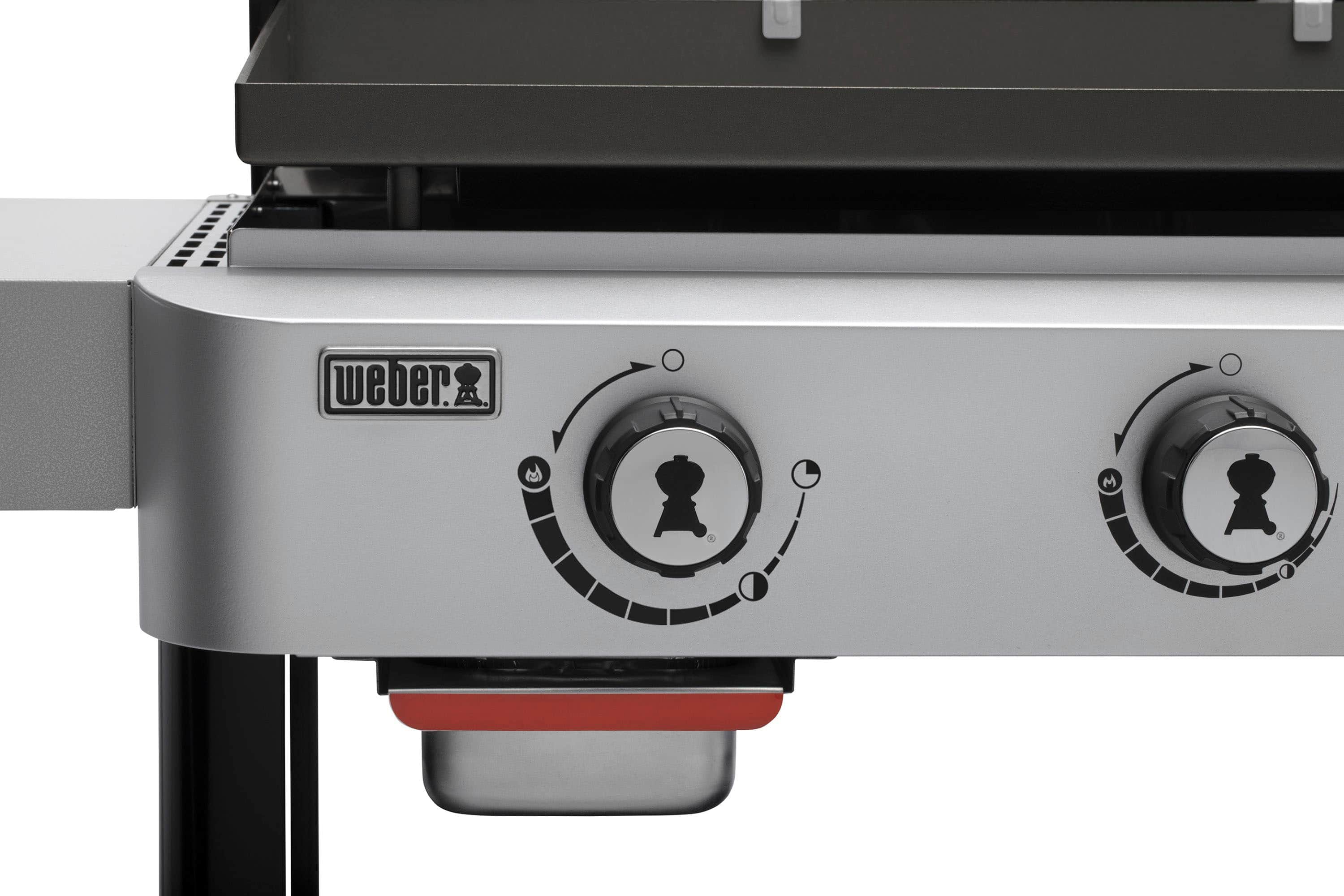 Alt View 21. Weber - 28" Outdoor Gas Griddle - Black.