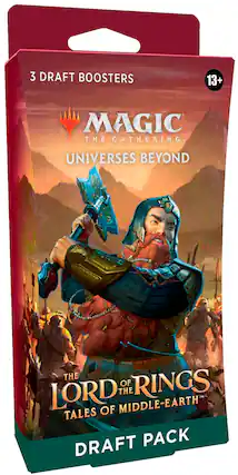 Front. Wizards of The Coast - Magic the Gathering The Lord of The Rings: Tales of Middle Earth Draft Booster Multipack.