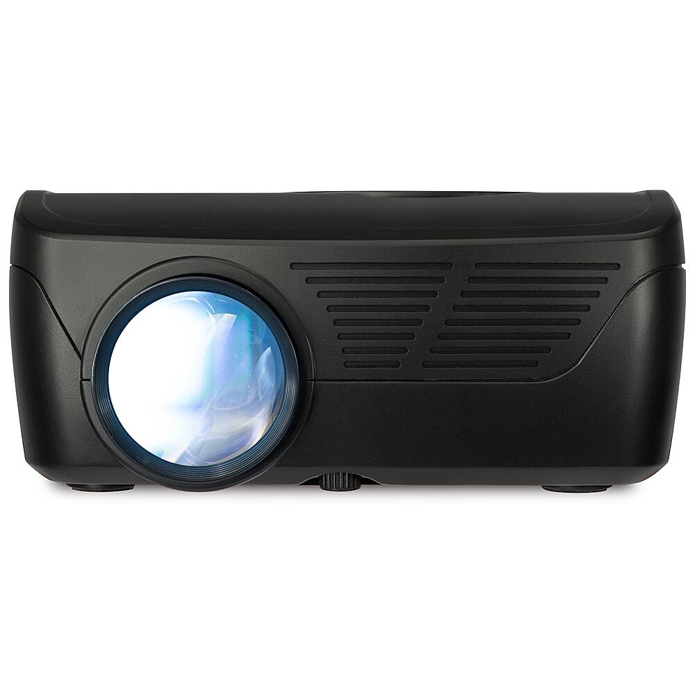 Angle. GPX - Mini Projector with Bluetooth & DVD Player - Black.
