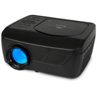 GPX - Mini Projector with Bluetooth & DVD Player - Black - Front_Zoom