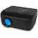 Front. GPX - Mini Projector with Bluetooth & DVD Player - Black.