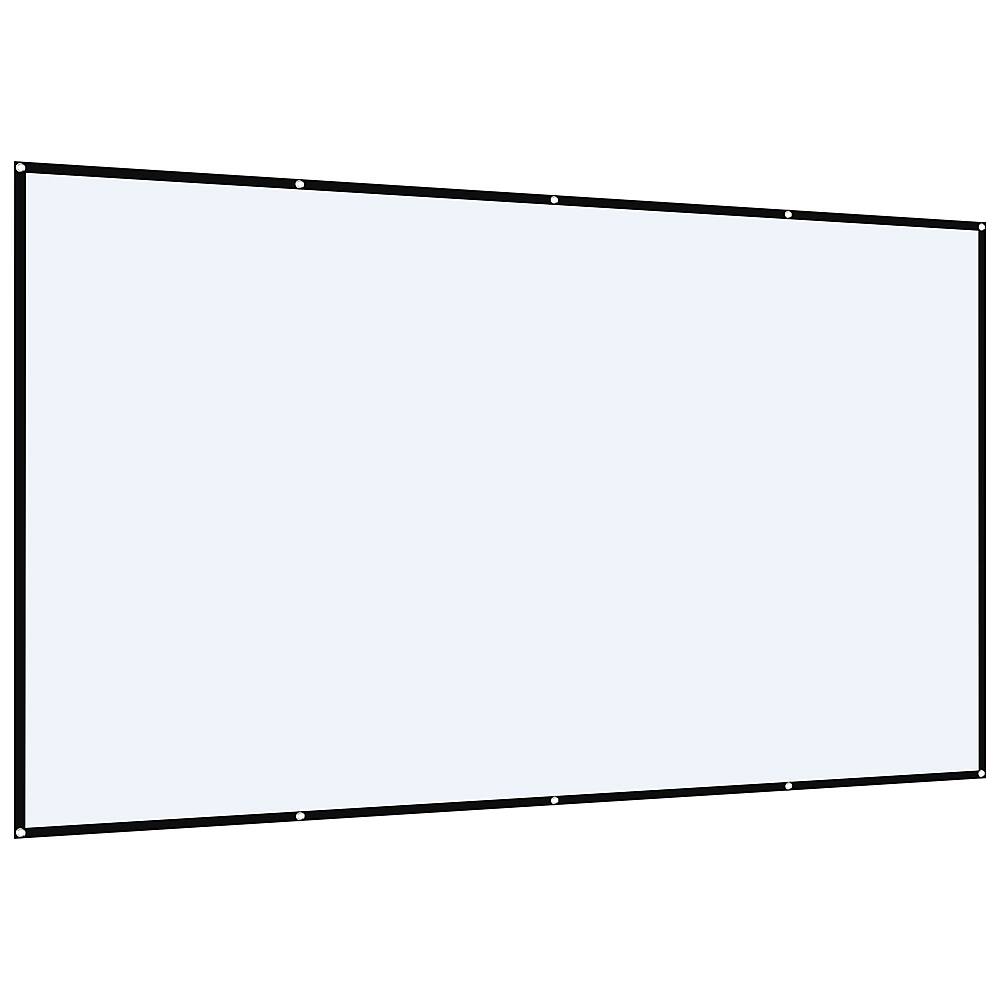Back. GPX - 130" Indoor Soft Projection Screen - White.