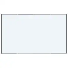 Front. GPX - 130" Indoor Soft Projection Screen - White.