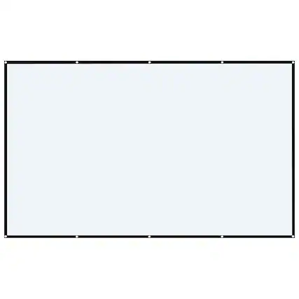 Front. GPX - 130" Indoor Soft Projection Screen - White.