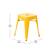 Alt View 12. Alamont Home - Kai Industrial Metal Dining Stool (Set of 4) - Yellow.