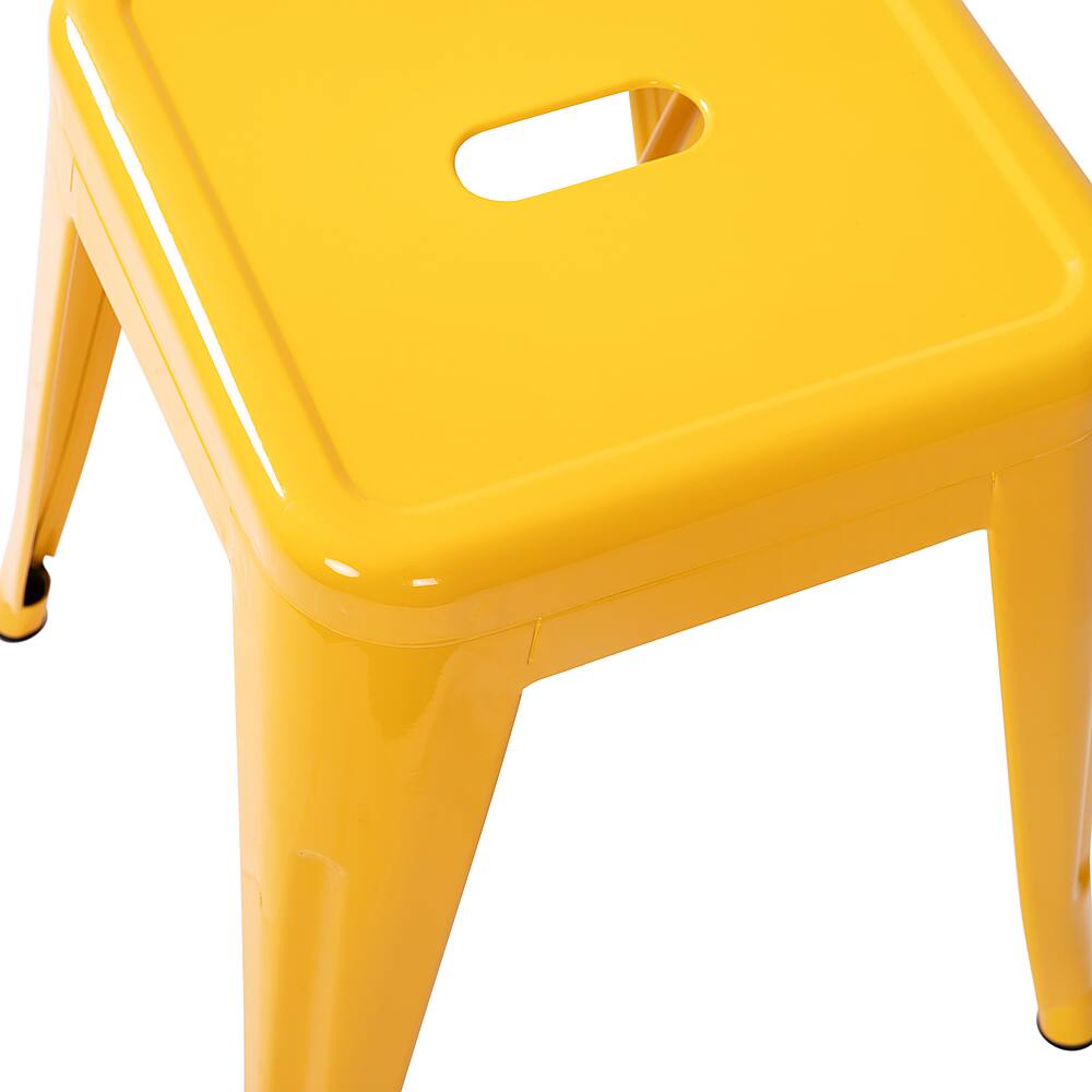 Alt View 15. Alamont Home - Kai Industrial Metal Dining Stool (Set of 4) - Yellow.