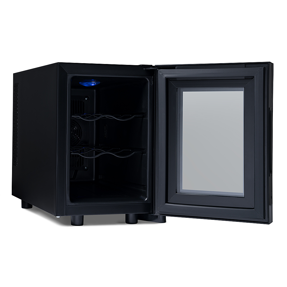 Alt View 18. NewAir - Shadow T-Series 6-Bottle Wine Cooler with Triple-Layer Tempered Glass Door and Ultra-Quiet Thermoelectic Cooling.