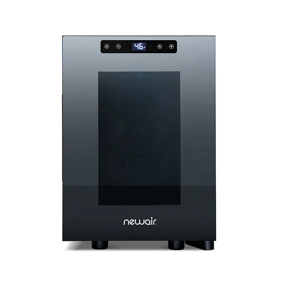 Alt View 25. NewAir - Shadow T-Series 6-Bottle Wine Cooler with Triple-Layer Tempered Glass Door and Ultra-Quiet Thermoelectic Cooling.