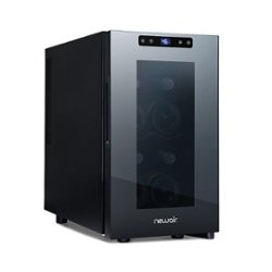 NewAir - Shadow T-Series 8-Bottle Wine Cooler with Triple-Layer Tempered Glass Door and Ultra-Quiet Thermoelectic Cooling - Front_Zoom