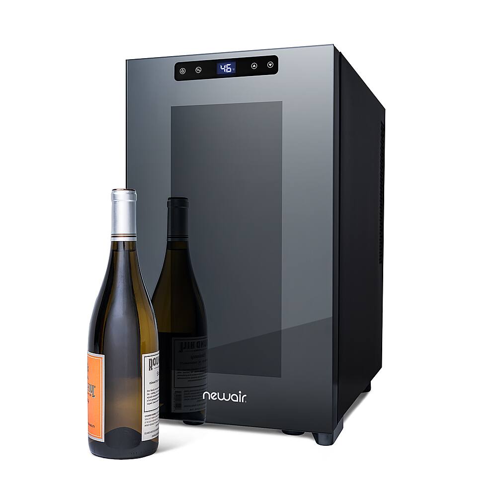 Alt View 15. NewAir - Shadow T-Series 8-Bottle Wine Cooler with Triple-Layer Tempered Glass Door and Ultra-Quiet Thermoelectic Cooling.