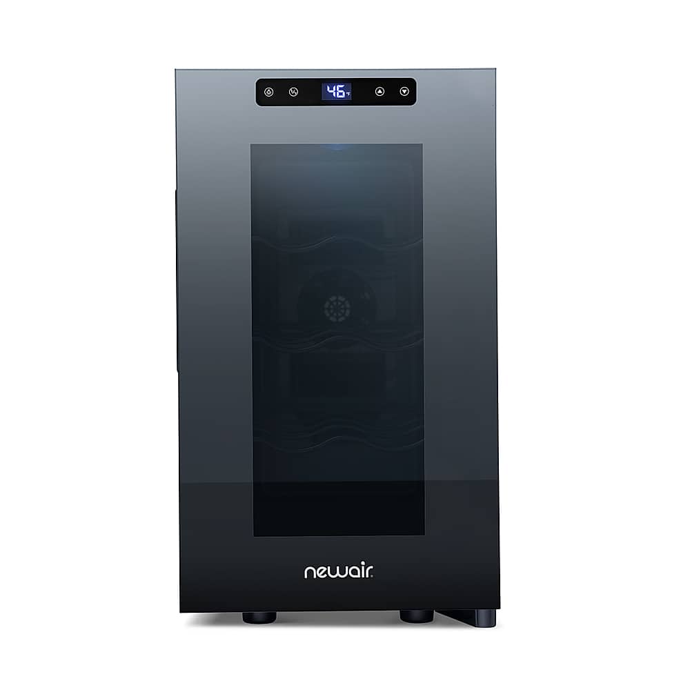 Alt View 25. NewAir - Shadow T-Series 8-Bottle Wine Cooler with Triple-Layer Tempered Glass Door and Ultra-Quiet Thermoelectic Cooling.
