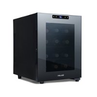 NewAir - Shadow T-Series 12-Bottle Wine Cooler with Triple-Layer Tempered Glass Door and Ultra-Quiet Thermoelectic Cooling - Front_Zoom