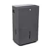 Front. GE - 50 Pint Dehumidifer with Built-in Pump and Smart Dry - Grey.