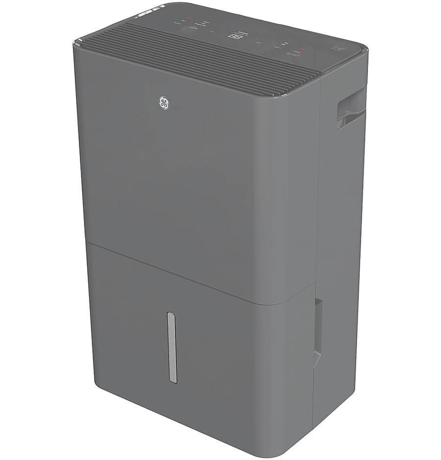 GE 50 Pint Energy Star Portable Dehumidifier with Built In Pump Gray ...
