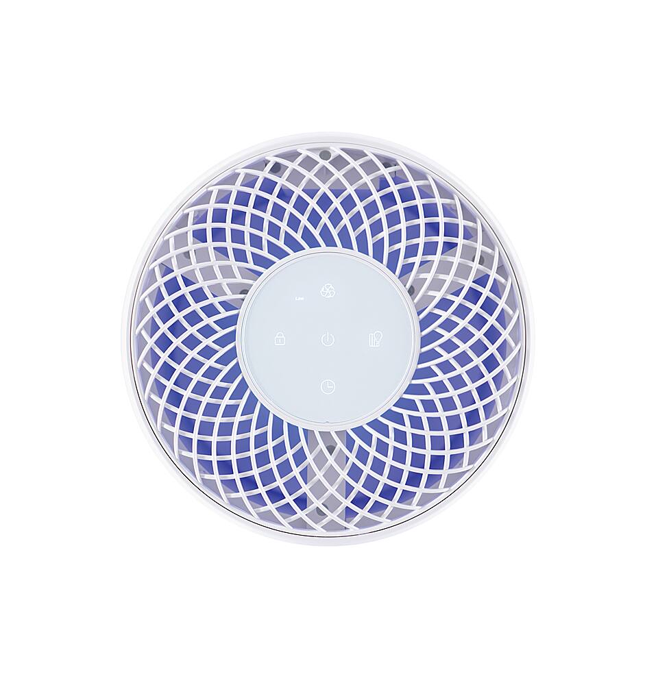 Alt View 17. Profile - 92 Sq. Ft Carbon Filter Air Purifier - Eggshell White.