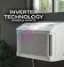 Alt View 11. GE Profile - ClearView 550 Sq. Ft. 12,200 BTU Smart Ultra Quiet Window Air Conditioner - White.