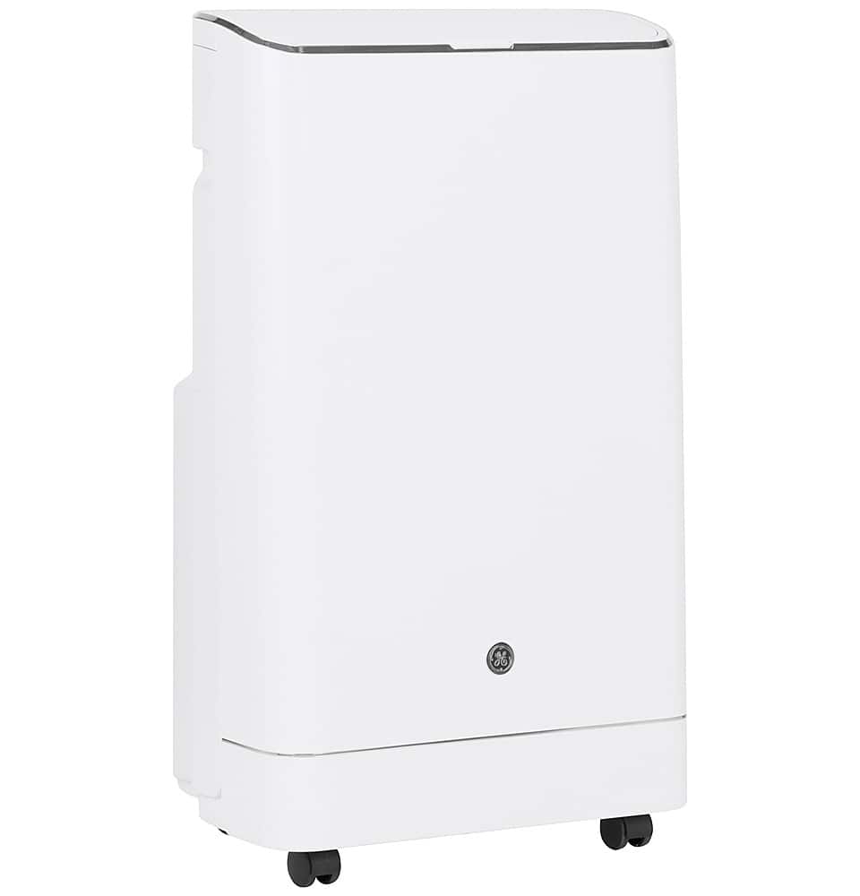 GE - 550 Sq Ft 14,000 BTU Portable Air Conditioner - White - Front_Zoom