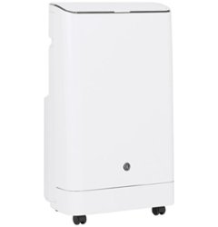 GE - 550 Sq Ft 14,000 BTU Portable Air Conditioner - White - Front_Zoom