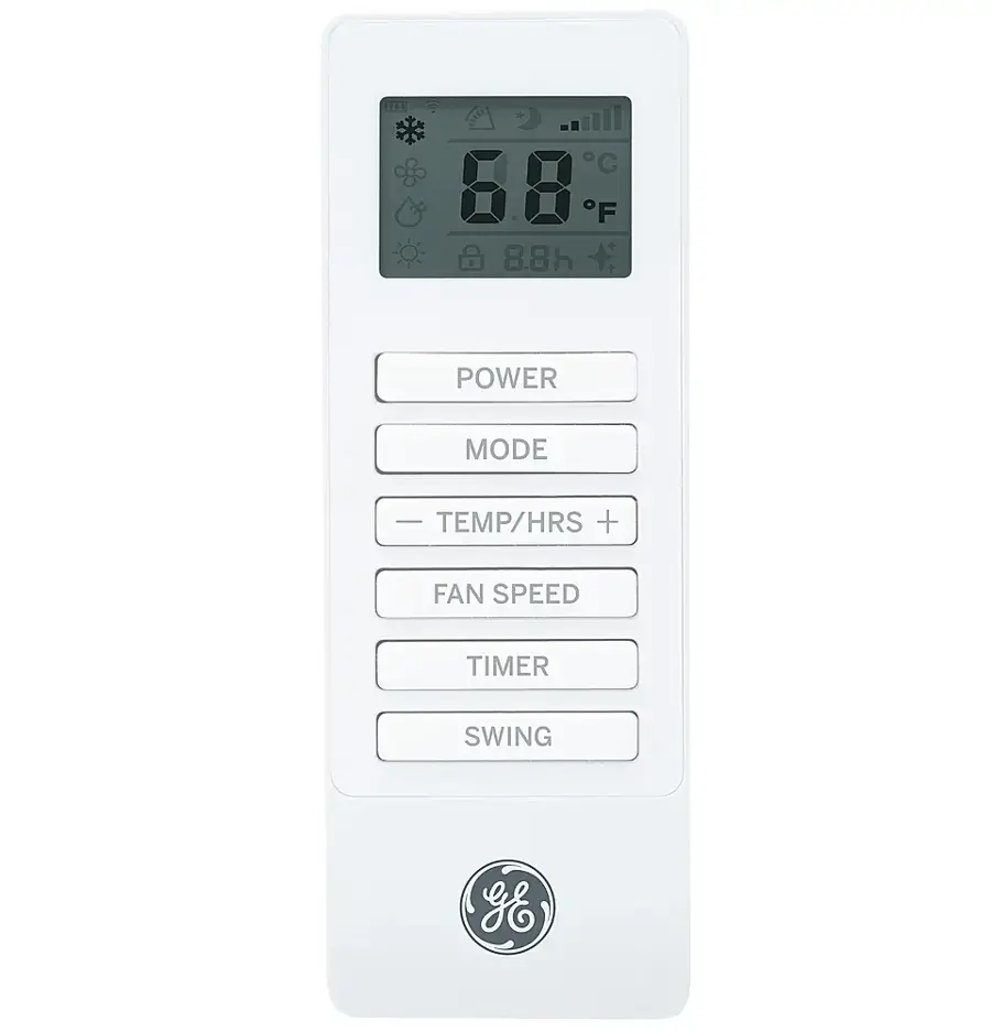 Alt View 20. GE - 550 Sq Ft 14,000 BTU Portable Air Conditioner - White.