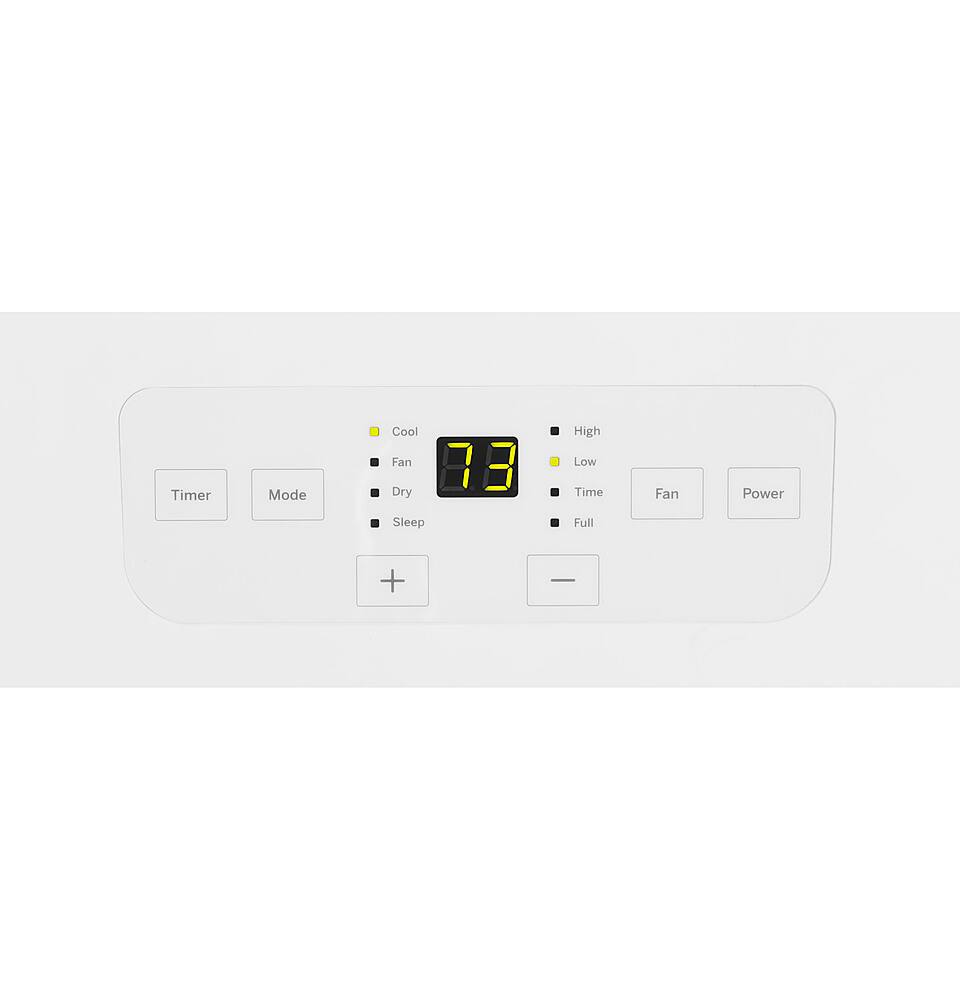 Alt View 20. GE - 150 Sq Ft 8,000 BTU Portable Air Conditioner - White.