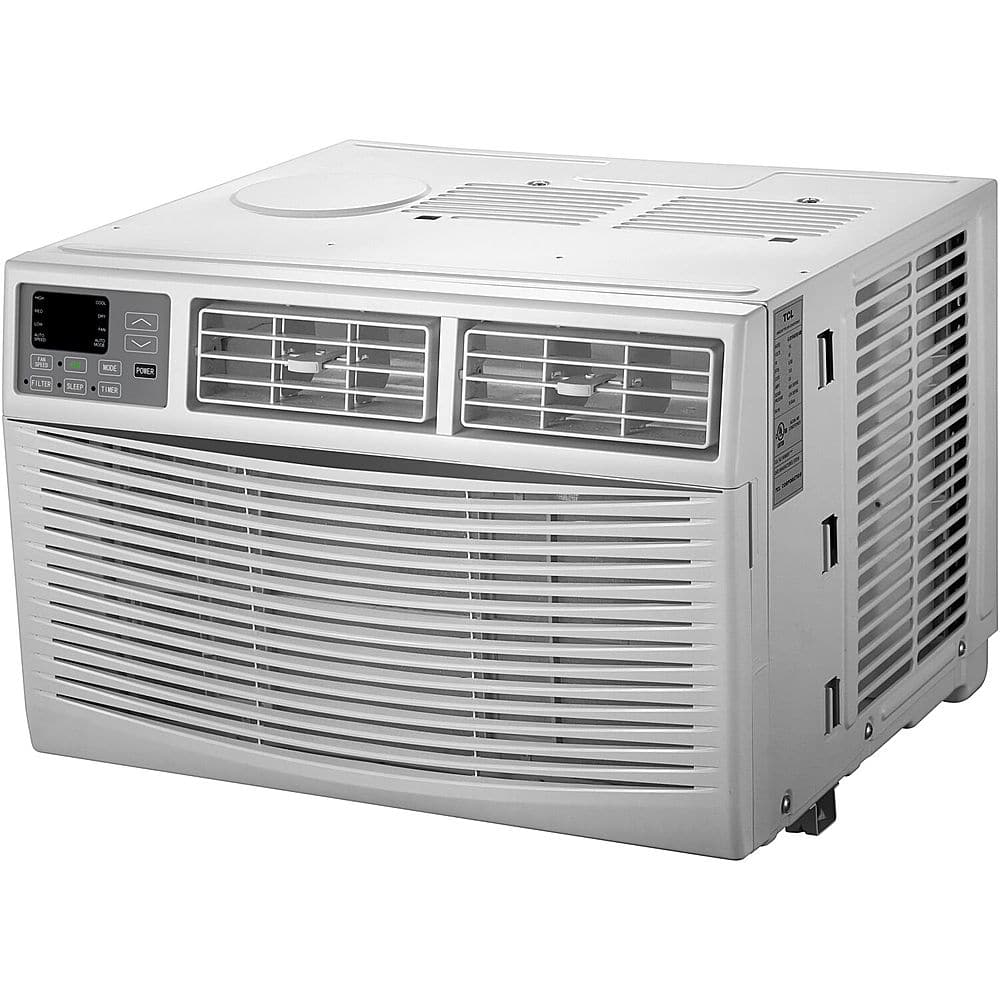 Left View: Arctic Wind - 1,500 Sq. Ft. 24,000 BTU Window Air Conditioner - White