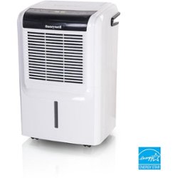 Honeywell - 35 Pint Dehumidifier with Built-In Drain Pump - White - Front_Zoom