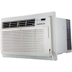 LG - 550 Sq. Ft. 11,500 BTU In Wall Air Conditioner - White - Front_Zoom
