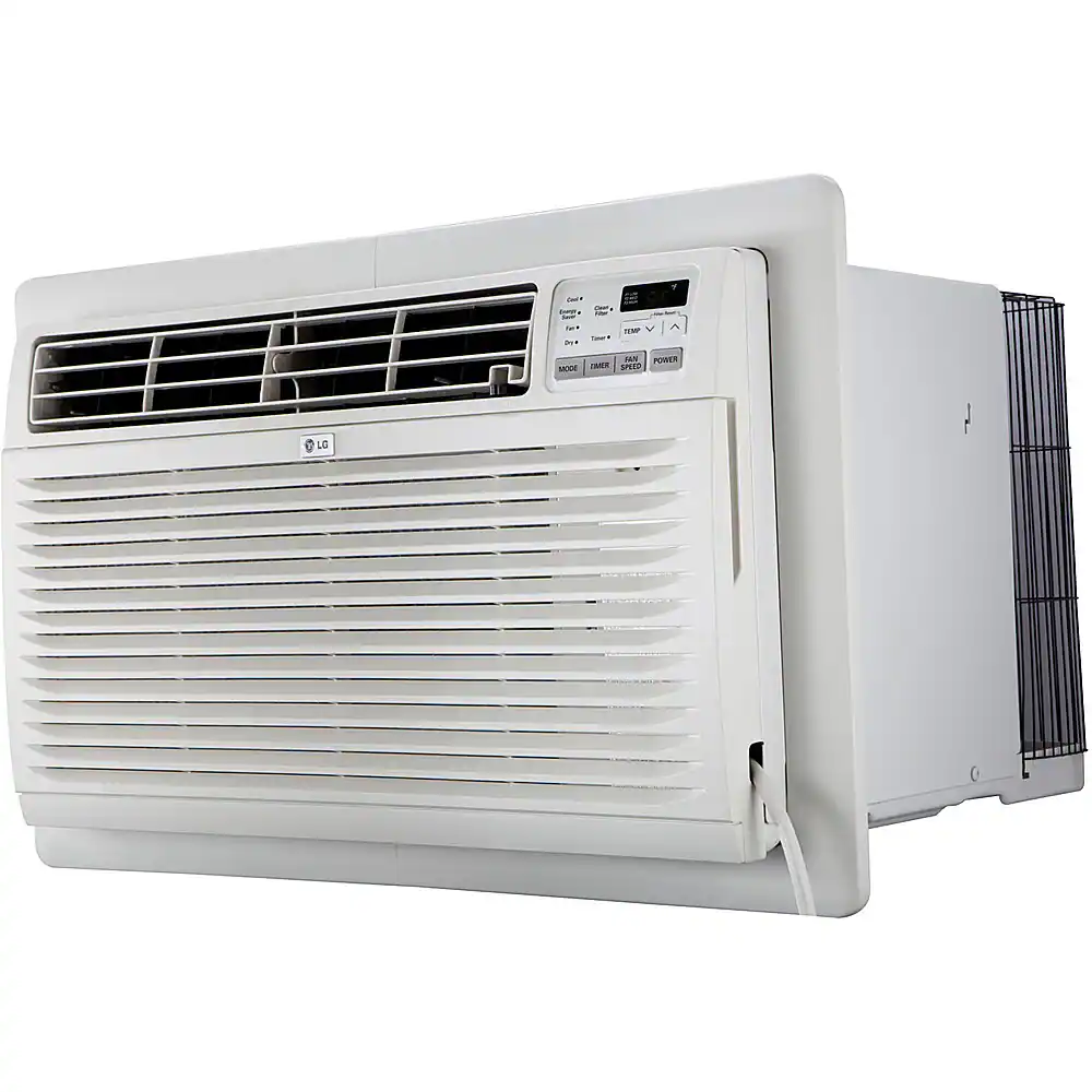 LG - 11,500 BTU 530 Sq. Ft. 230V In Wall Air Conditioner with Remote - White
