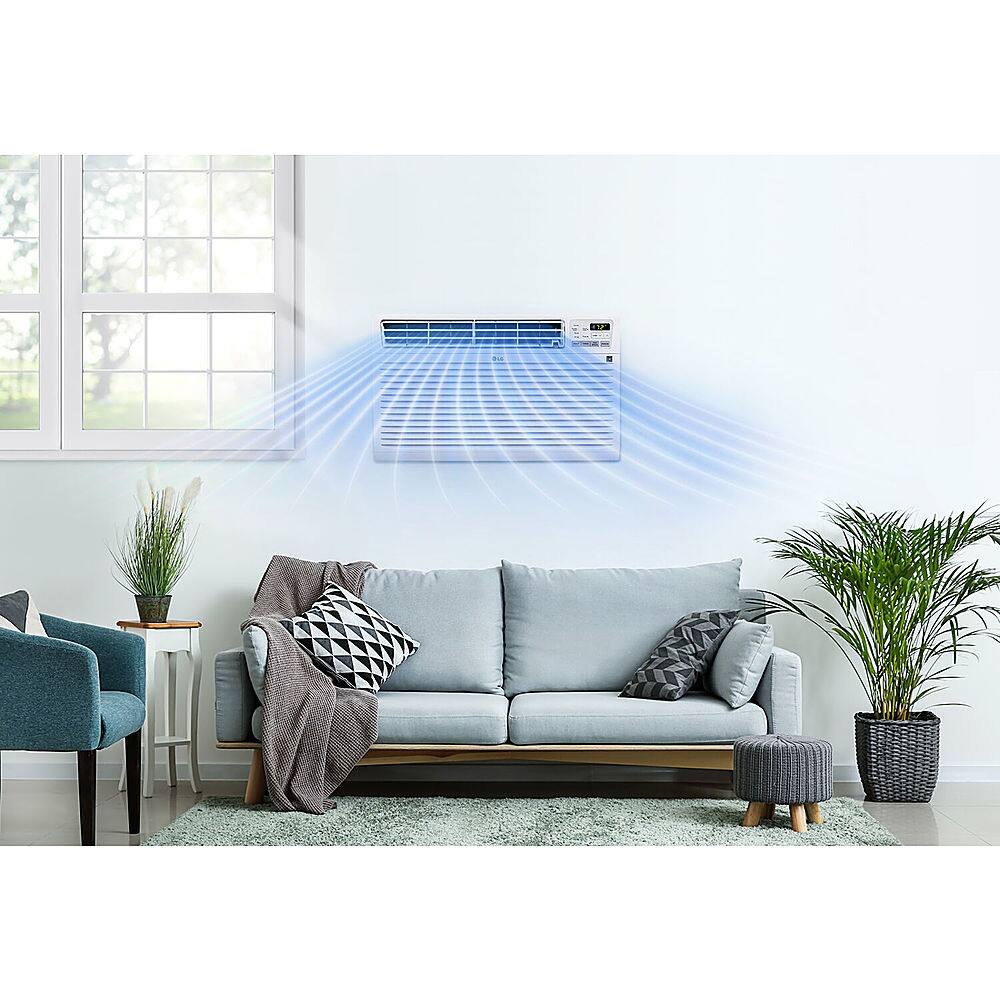 Alt View 12. LG - 530 Sq. Ft. 11,500 BTU Through-the-Wall Air Conditioner - White.