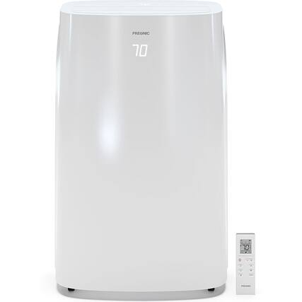 Front. Freonic - 350 Sq. Ft. Portable Air Conditioner with Dehumidifier - White.