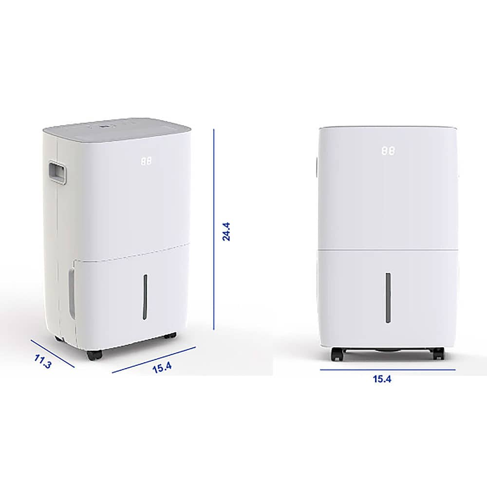 JHS – 50 Pint Dehumidifier with Built-In Pump – White Sansujyuku sansujyuku.com