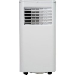AireMax - 300 Sq. Ft. Portable Air Conditioner with Dehumidifier - White - Front_Zoom