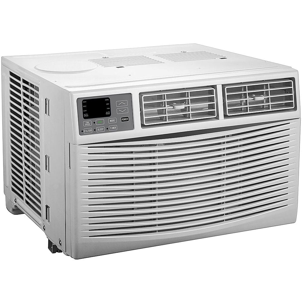 Angle View: Arctic Wind - 550 Sq. Ft. 12,000 BTU Window Air Conditioner with 11,000 BTU Heater - White