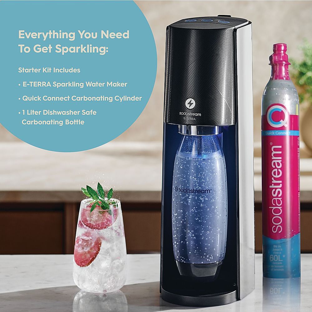 SodaStream E-TERRA Sparkling Water Maker Black 1012911011 - Best Buy