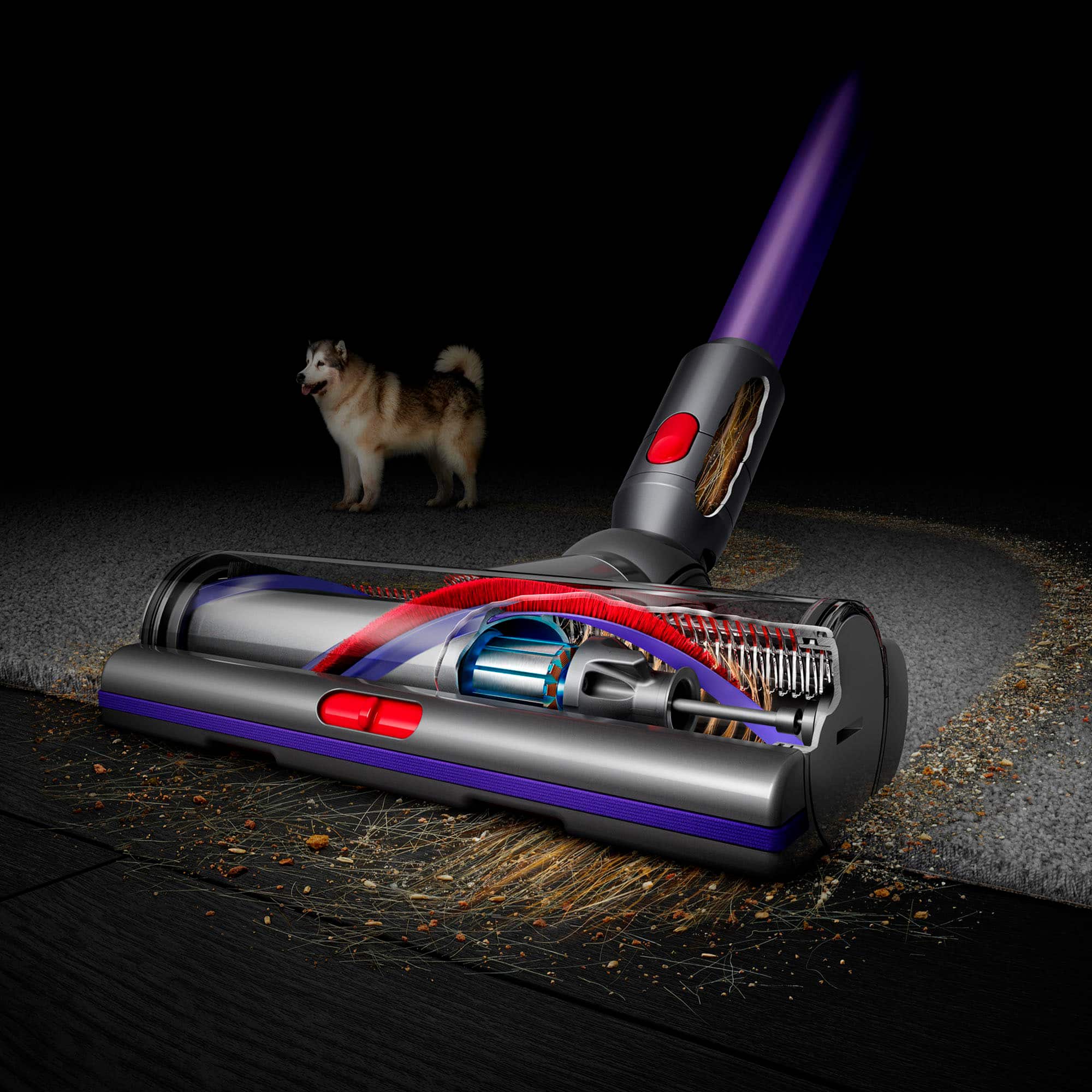 Alt View 11. Dyson - Gen5detect Cordless Vacuum with 7 accessories - Purple.