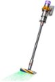 Angle. Dyson - V15 Detect Extra Cordless Vacuum with 10 accessories - Yellow/Nickel.
