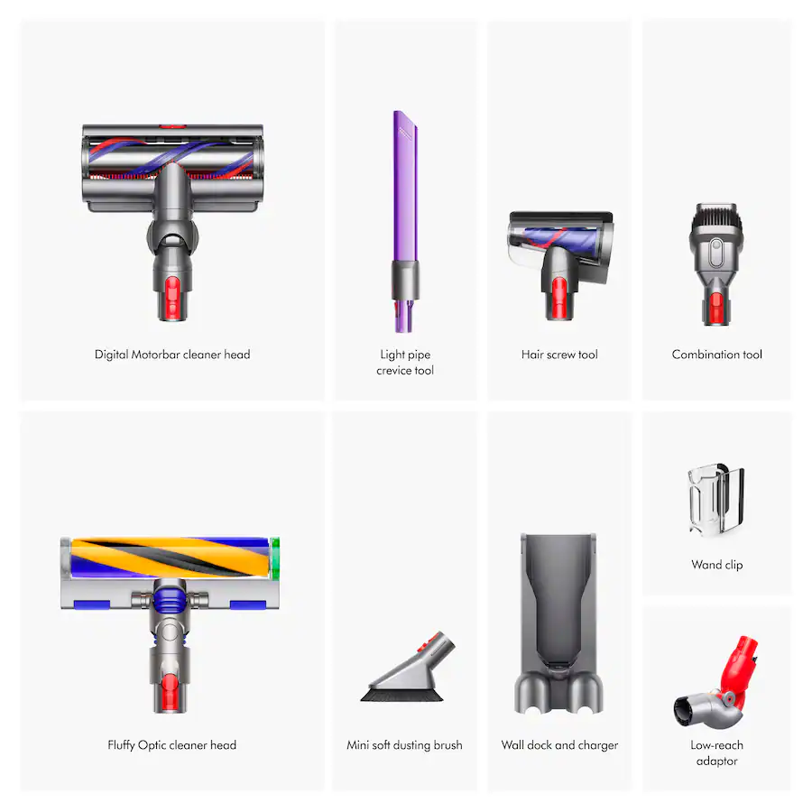 Dyson V15 Detect Extra Cordless Vacuum with 10 accessories Yellow ...