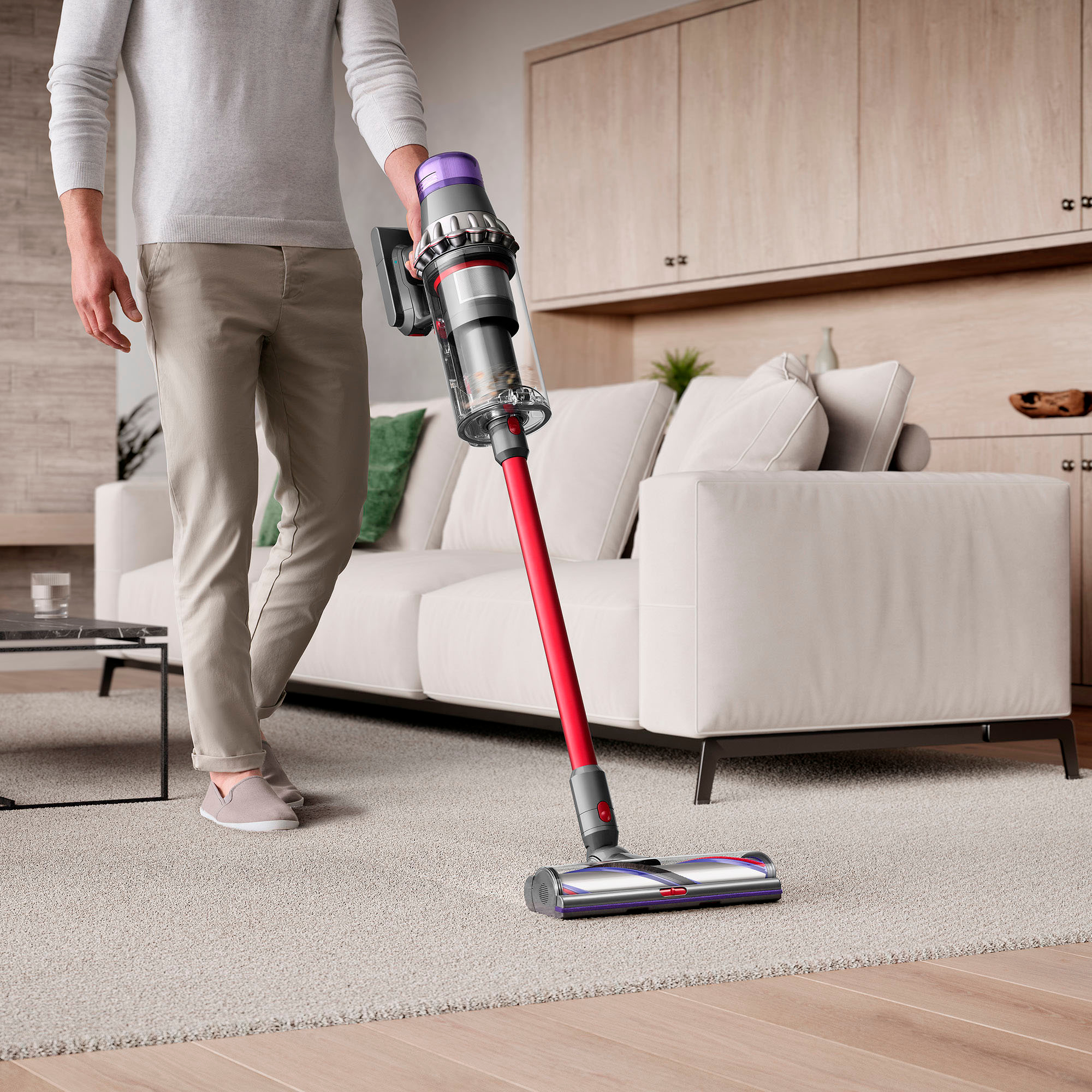 Dyson Outsize Cordless Vacuum with 6 accessories Nickel/Red 447922 