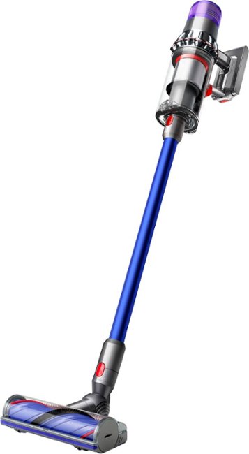 Dyson - V11 Cordless Vacuum with 6 accessories - Nickel/Blue_0