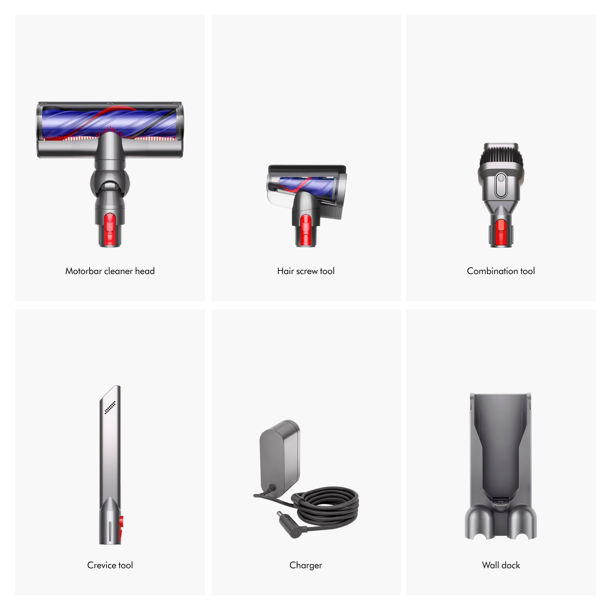 Angle View: Dyson - V11 Cordless Vacuum with 6 accessories - Nickel/Blue