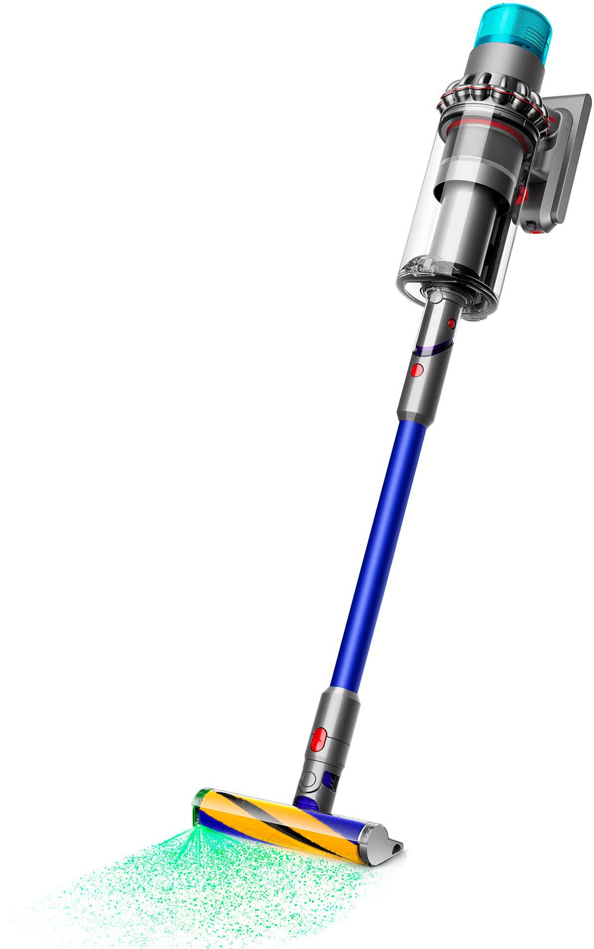 Front. Dyson - Gen5outsize Cordless Vacuum with 8 accessories - Nickel/Blue.