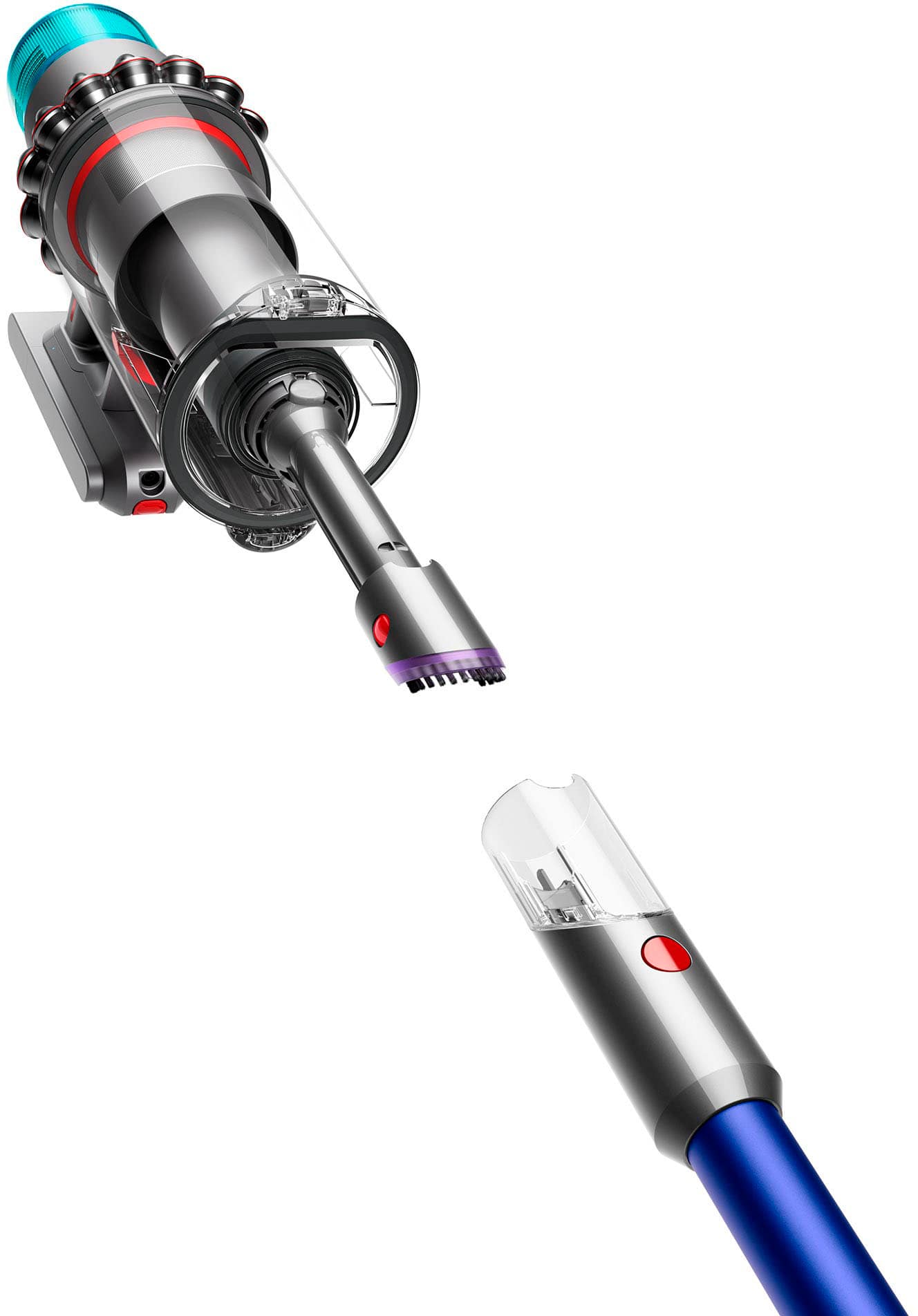 Alt View 16. Dyson - Gen5outsize Cordless Vacuum with 8 accessories - Nickel/Blue.