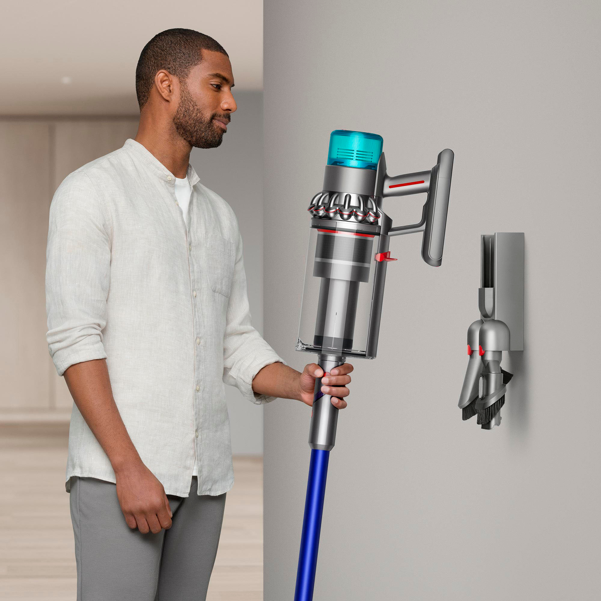 Dyson Gen5outsize Cordless Vacuum with 8 accessories Nickel/Blue 447923-01  - Best Buy