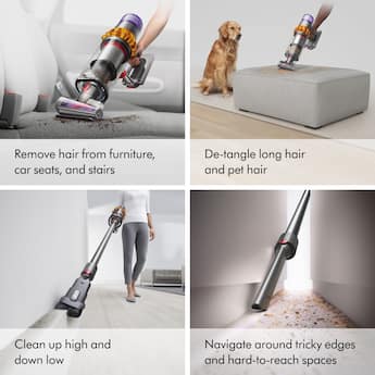 Dyson V15 Detect Cordless Vacuum with 8 accessories Yellow/Nickel Dyson V15 Detect Cordless Vacuum with 8 accessories Yellow/Nickel