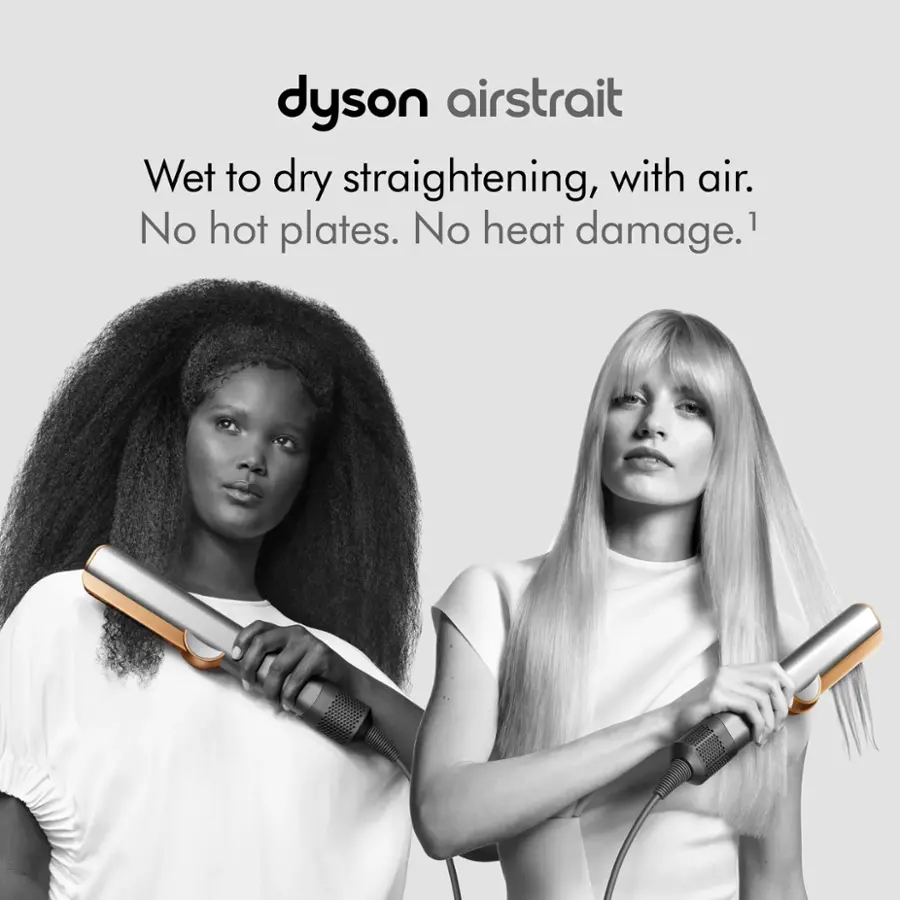 Dyson Airstrait: Wet to Dry Straightening, with Air. No Hot Plates. No Heat Damage.