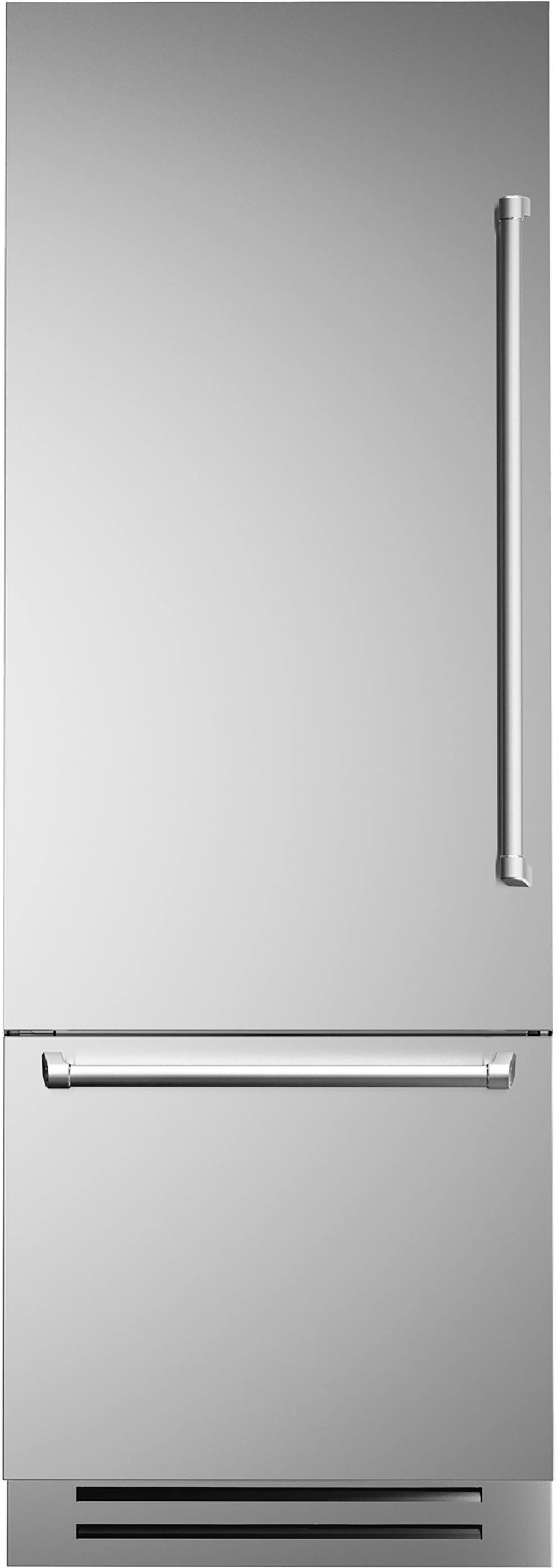 Front. Bertazzoni - 15.5 cu. Ft. Built-In Bottom Mount Refrigerator with Ice Maker.