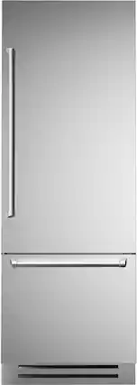 Front. Bertazzoni - 15.5 cu. Ft. Built-In Bottom Mount Refrigerator with Ice Maker.